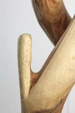 Kapstok Dubbel - Naturel - Munggur - 30x190cm -Woonmeubelwinkel de kisten koning 108717 5