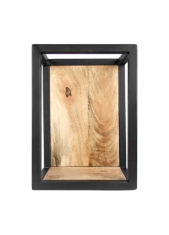 Wandbox Levels - Mangohout/ijzer - 25x35 Cm
