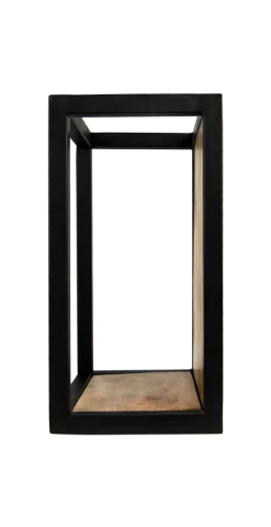 Wandbox Levels - Mangohout/ijzer - 25x35 Cm -Woonmeubelwinkel de kisten koning 108720 4