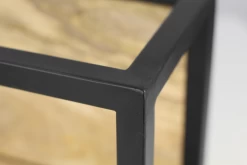 Wandbox Levels - Mangohout/ijzer - 25x35 Cm -Woonmeubelwinkel de kisten koning 108720 5