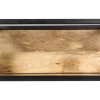 Wandbox Levels - Mangohout/ijzer - 55x25 Cm -Woonmeubelwinkel de kisten koning 108723 1
