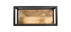 Wandbox Levels - Mangohout/ijzer - 55x25 Cm