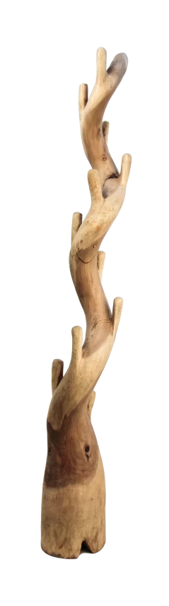 Kapstok Enkel - Naturel - Munggur - 30x190cm 5 Kapstok Enkel - Naturel - Munggur - 30x190cm - Afbeelding 3