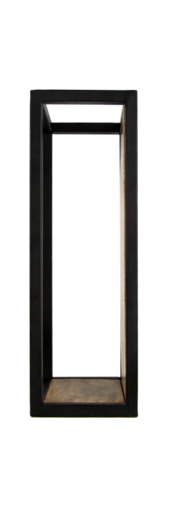 Wandbox Levels - Mangohout/ijzer - 25x55 Cm -Woonmeubelwinkel de kisten koning 108732 4