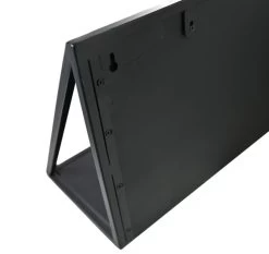 Wandplank Verona - Zwart - Mangohout/metaal - 75x20x30 Cm -Woonmeubelwinkel de kisten koning 108733 4