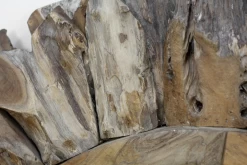 Wandspiegel Sun - Teak Wortelhout - ø80 Cm -Woonmeubelwinkel de kisten koning 108749 3