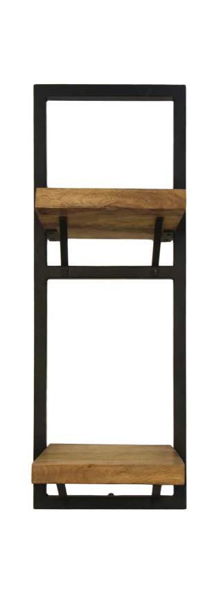 Wandplank Levels - Mangohout/ijzer - 25x70 Cm 3 Wandplank Levels - Mangohout/ijzer - 25x70 Cm