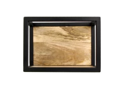 Wandbox Levels - Mangohout/ijzer - 35x25 Cm