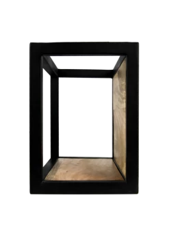 Wandbox Levels - Mangohout/ijzer - 35x25 Cm 10 Wandbox Levels - Mangohout/ijzer - 35x25 Cm -Woonmeubelwinkel de kisten koning 108775 4