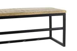 Kapstok - Naturel/zwart - Mangohout/metaal - 80x25x25 Cm 9 Kapstok - Naturel/zwart - Mangohout/metaal - 80x25x25 Cm -Woonmeubelwinkel de kisten koning 108781 4