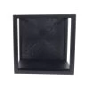 Wandbox Fletcher- Zwart - Ijzer/Aluminium/Mangohout - 25x18x25 Cm -Woonmeubelwinkel de kisten koning 108785 1