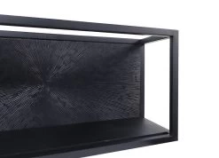 Wandbox Fletcher - Zwart - Ijzer/Aluminium/Mangohout - 55x18x25 Cm 8 Wandbox Fletcher - Zwart - Ijzer/Aluminium/Mangohout - 55x18x25 Cm -Woonmeubelwinkel de kisten koning 108790 3
