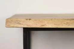 Kapstok - Naturel/zwart - Acaciahout/metaal - 90x30x30 Cm -Woonmeubelwinkel de kisten koning 108810 3