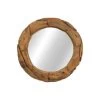 Wandspiegel - Naturel - Teak - ø70x5 Cm -Woonmeubelwinkel de kisten koning 108814 1
