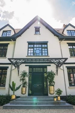 De Messing Plantenbak Op Voet - Messing - M -Woonmeubelwinkel de kisten koning 108912 3