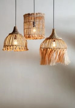 De Abaca Tassel Hanglamp - Naturel - S -Woonmeubelwinkel de kisten koning 109010 2