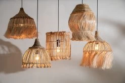 De Abaca Tassel Hanglamp - Naturel - S -Woonmeubelwinkel de kisten koning 109010 3