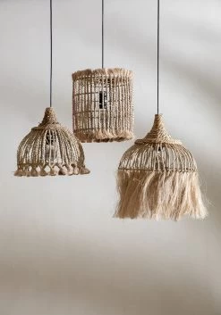 De Abaca Tassel Hanglamp - Naturel - S -Woonmeubelwinkel de kisten koning 109010 4