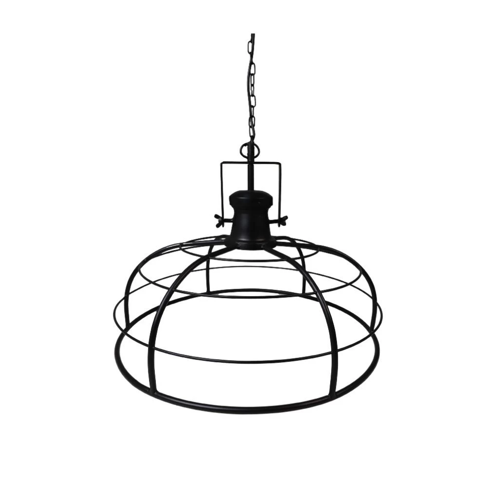 Hanglamp Crown - Powder Coated Black - Ijzer - ø60x43 Cm 3 Hanglamp Crown - Powder Coated Black - Ijzer - ø60x43 Cm