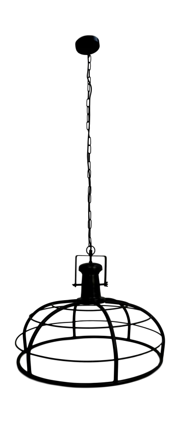 Hanglamp Crown - Powder Coated Black - Ijzer - ø60x43 Cm 4 Hanglamp Crown - Powder Coated Black - Ijzer - ø60x43 Cm - Afbeelding 2