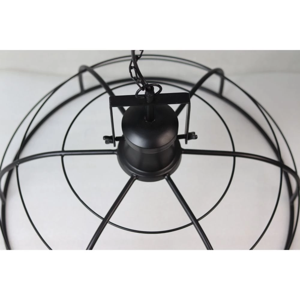 Hanglamp Crown - Powder Coated Black - Ijzer - ø60x43 Cm 6 Hanglamp Crown - Powder Coated Black - Ijzer - ø60x43 Cm - Afbeelding 4