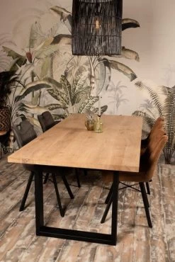 Hanglamp - Rotan - Black Wash - ø50 Cm -Woonmeubelwinkel de kisten koning hanglamp oe50 cm rotan black wash 4