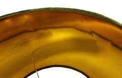 Ronde Lampenkap - Olijfgroen/goud - Velvet - 42x42x32 Cm -Woonmeubelwinkel de kisten koning ronde lampenkap 42x42x32 olijfgroen goud velvet 3