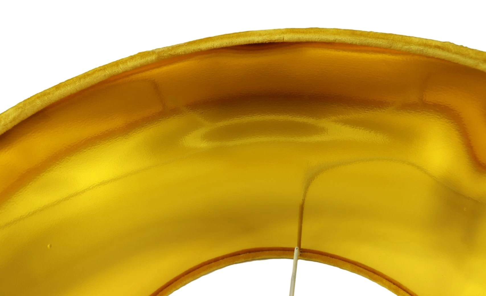 Ronde Lampenkap Met Print - Mosterdgeel/goud - Velvet - 32x32x24 Cm 6 Ronde Lampenkap Met Print - Mosterdgeel/goud - Velvet - 32x32x24 Cm - Afbeelding 4