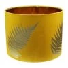 Ronde Lampenkap Met Print - Mosterdgeel/goud - Velvet - 42x42x32 Cm -Woonmeubelwinkel de kisten koning ronde lampenkap met print 42x42x32 mosterdgeel goud velvet 1