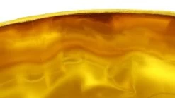 Ronde Lampenkap Met Print - Mosterdgeel/goud - Velvet - 42x42x32 Cm -Woonmeubelwinkel de kisten koning ronde lampenkap met print 42x42x32 mosterdgeel goud velvet 3