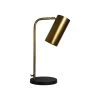 Tafellamp Met Cillinder - Goud/zwart - Metaal - 30x20x50 -Woonmeubelwinkel de kisten koning tafellamp met cillinder 30x20x50 goud zwart metaal 1
