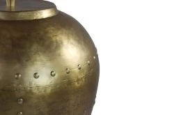 Tafellamp Met Nagels - Goud - Metaal - 30x30x40 Cm -Woonmeubelwinkel de kisten koning tafellamp met nagels 30x30x40 goud metaal 4