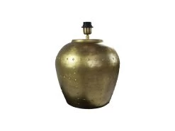 Tafellamp Met Nagels - Goud - Metaal - 36x36x50 -Woonmeubelwinkel de kisten koning tafellamp met nagels 36x36x50 goud metaal 3