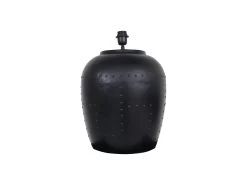 Tafellamp Met Nagels - Zwart - Metaal - 36x36x50 Cm