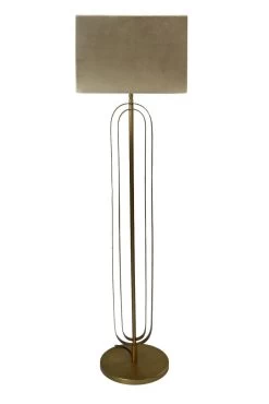 Vierkante Lampenkap - Warmgrijs - Velvet - 40x40x30 Cm -Woonmeubelwinkel de kisten koning vierkante lampenkap 40x40x30 warmgrijs velvet 3