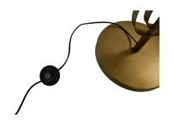 Vloerlamp Rond - Goud - Metaal -30x30x140 Cm -Woonmeubelwinkel de kisten koning vloerlamp rond 30x30x140 goud metaal 4