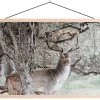 Wanddoek Deer Winter -Woonmeubelwinkel deer winter canvas