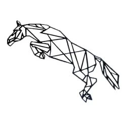 Geometrische Dieren Jumping Horse