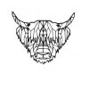 Geometrische Dieren Stier -Woonmeubelwinkel fbrk. schotse hooglander 350x350 1
