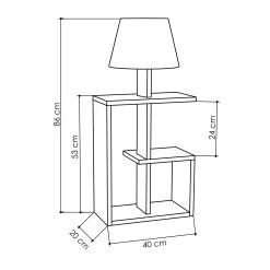DKK Vloerlamp Saly Wit -Woonmeubelwinkel fcc7c4b2cf0bde185579c7ed3fb099c829c97ccc904803d2b6fa146696ac1343