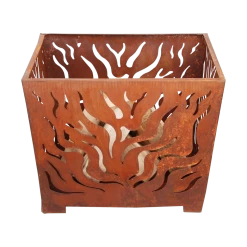 Vuurkorf Cortenstaal Vierkant Roest M