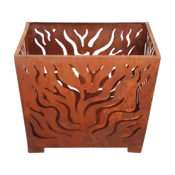 Vuurkorf Cortenstaal Vierkant Roest M -Woonmeubelwinkel ff162 02