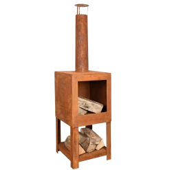 Terraskachel Met Houtopslag Roest -Woonmeubelwinkel ff298 04