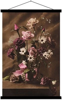 Wanddecoratie Fleurs Roses