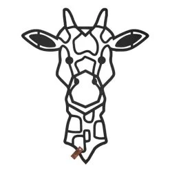 Geometrische Giraffe Kalfje