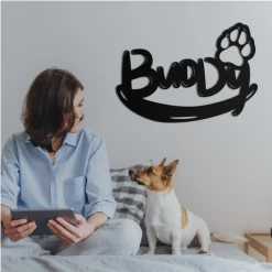 Metalen Eigen Naambordje Voor Jouw Hond -Woonmeubelwinkel hond123