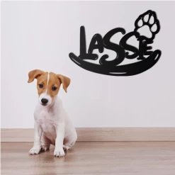 Metalen Eigen Naambordje Voor Jouw Hond -Woonmeubelwinkel hond 111111