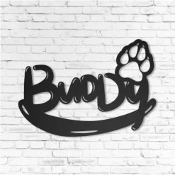 Metalen Eigen Naambordje Voor Jouw Hond -Woonmeubelwinkel hond 1234