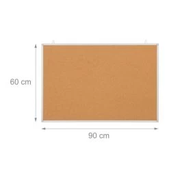 Kurk Prikbord - Aluminium Lijst - 60 X 90 Cm -Woonmeubelwinkel image 4 1