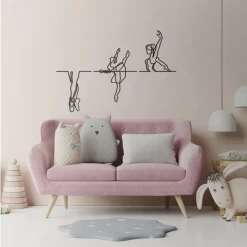Metalen Wanddecoratie Ballerina